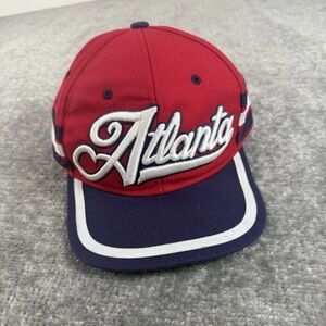 70 Seven ATLANTA Snapback Hat RED WHITE & BLUE 3 Stripes collector’s Edition